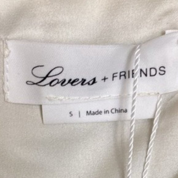 NWT Lovers + Friends Aubrey Metallic Tweed Ruffle Hem Mini Dress - Picture 4 of 7